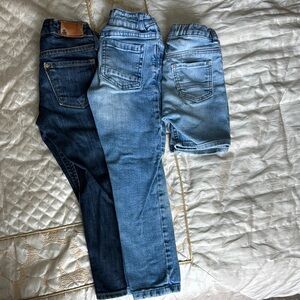 H&M , COTTON ON and 🦆SQIN Blue Denim Jeans Set size 2 -4 yrs